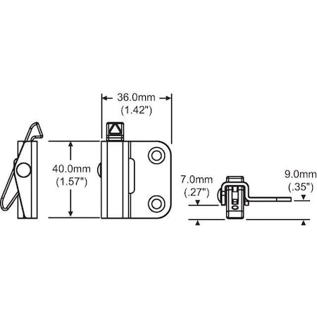 Strybuc Double Hung Vent Lock White 50-1358MBW